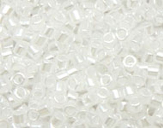 Hovedbilde Perler 231 - Lined crystal/white