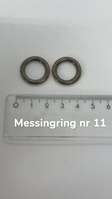 Hovedbilde messingring nr 11, 14 mm